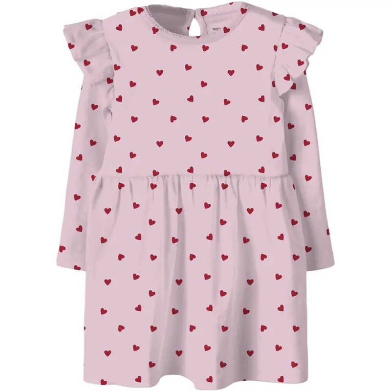 Name It Cradle Pink Nmfbheart Ls Dress 1