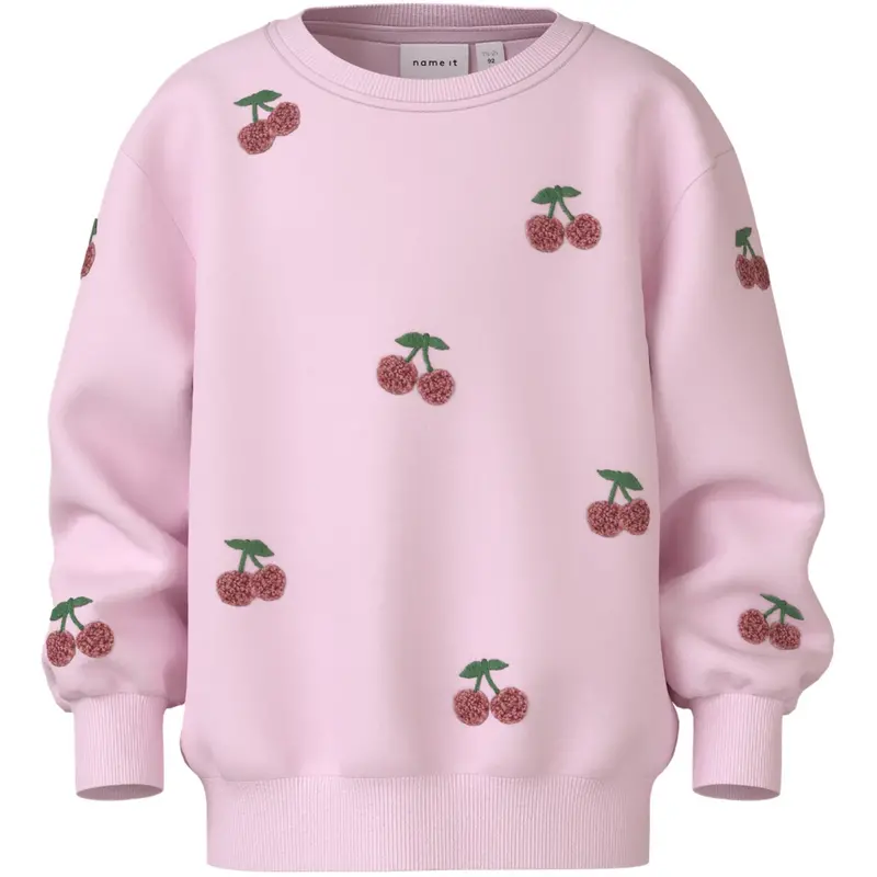 Name It Cradle Pink Nmffairy Ls Light Sweat Unb 1