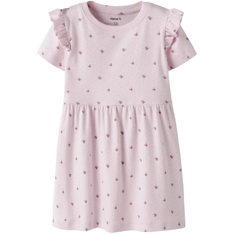 Name It Cradle Pink Nmfhannis Cap Sl Dress 1