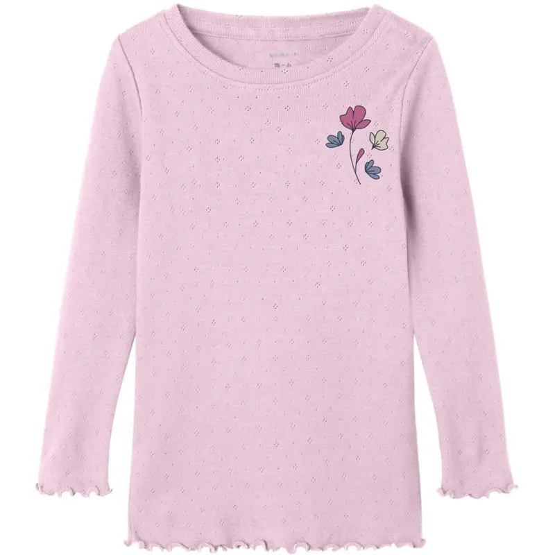 Name It Cradle Pink Nmfnimma Ls Slim Top Pb 1
