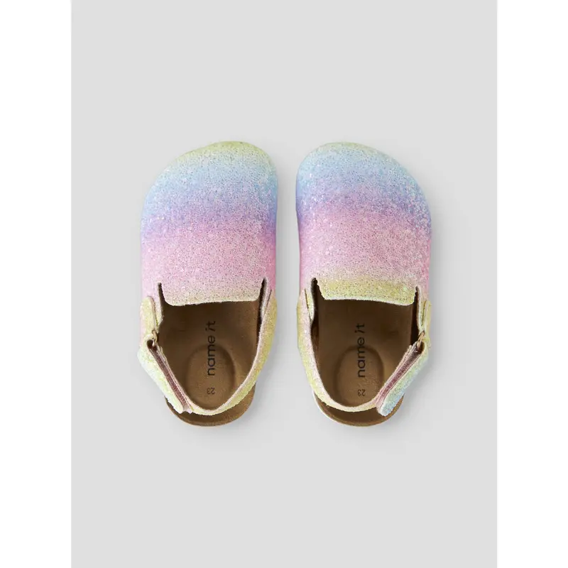 Name It Cradle Pink Rainbow Nmnavery Mules 2