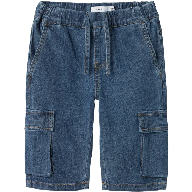 Name It Dark Blue Denim Ben Jogger Denim Knickers 1