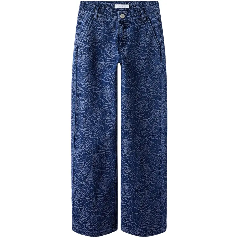 Name It Dark Blue Denim Nkfrose Wide Jeans 5005-Qj O 1