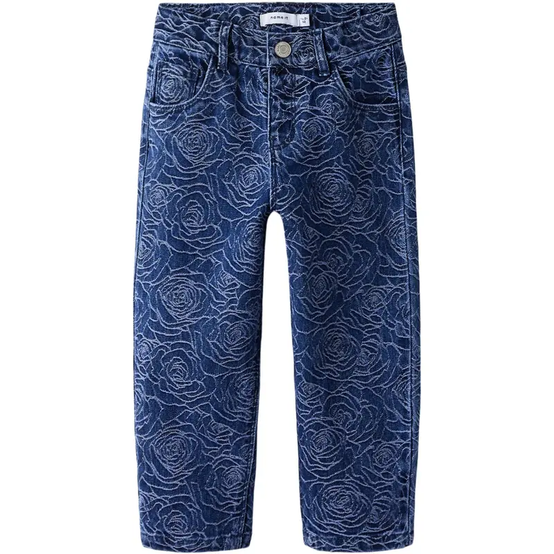 Name It Dark Blue Denim Nmfbella Mom Jeans 5005-Qj O 1