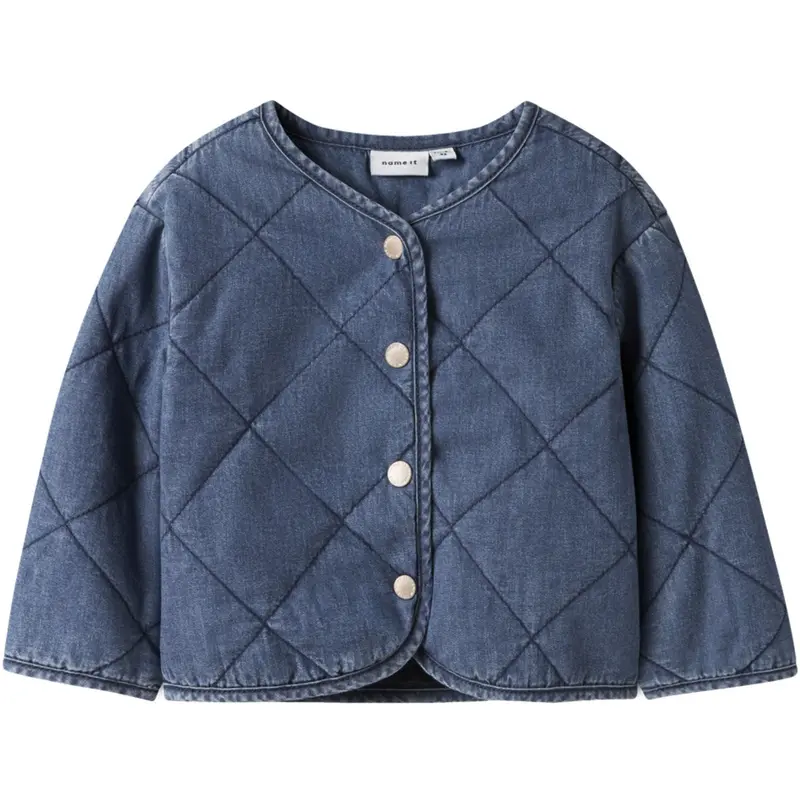 Name It Dark Blue Denim Nmfjuliette Quilt Dnm Jacket 6016-Pa B 1