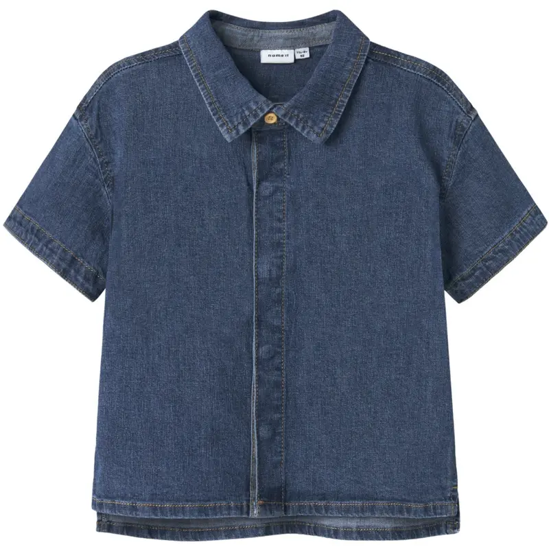 Name It Dark Blue Denim Peter Denim Shirt 1
