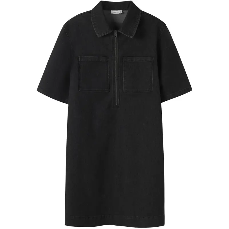 Name It Dark Grey Denim Nkfblake 1/2 Loose Dnm Dress 6355-Ft R 1