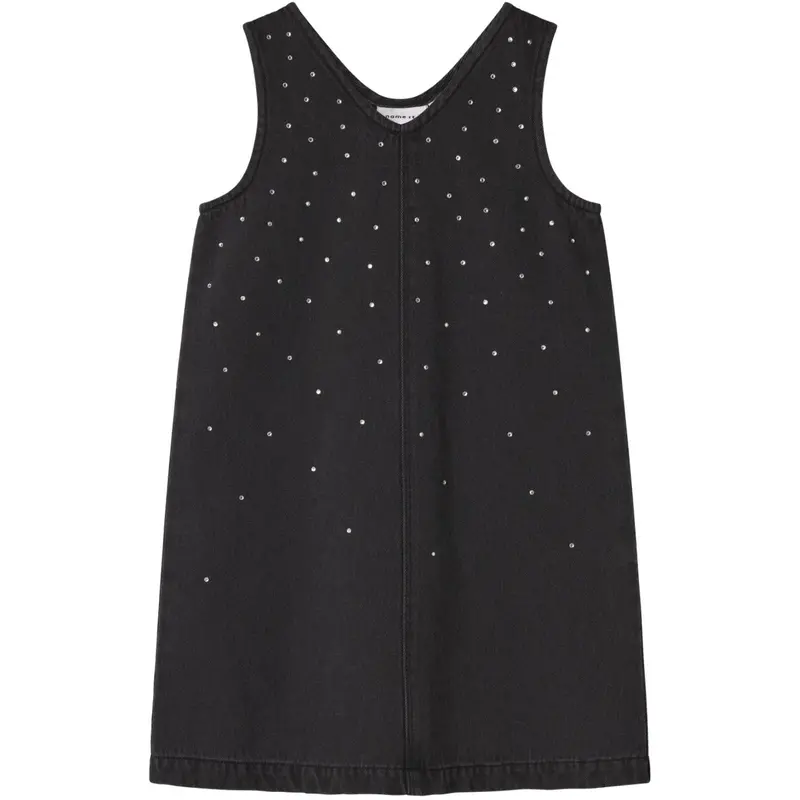 Name It Dark Grey Denim Nkfmonala Sl Loose Dress 8810-Im O 1