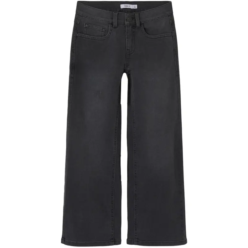 Name It Dark Grey Denim Nkfrose Wide Jeans 8808-Dt Tb 1