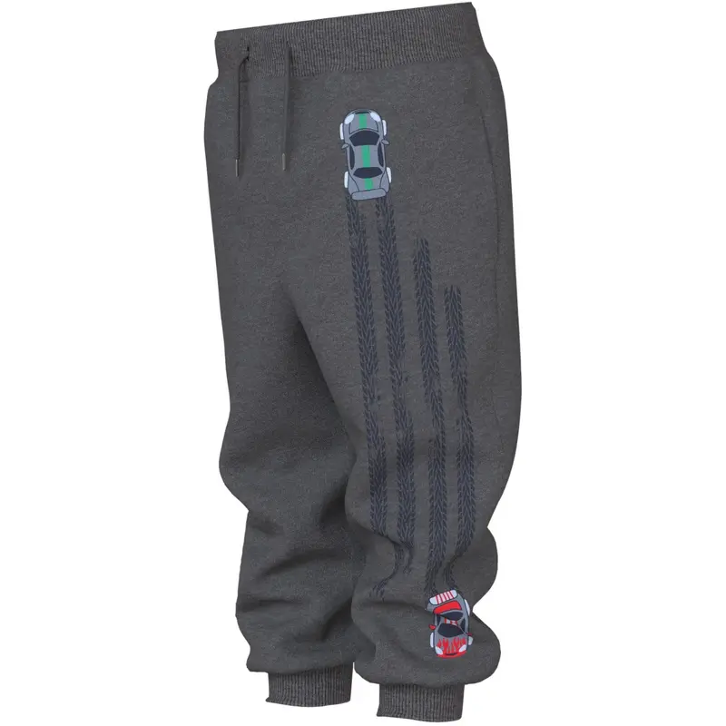 Name It Dark Grey Melange Cars Nmmvoltinus Nreg Swe Pants Bru 2