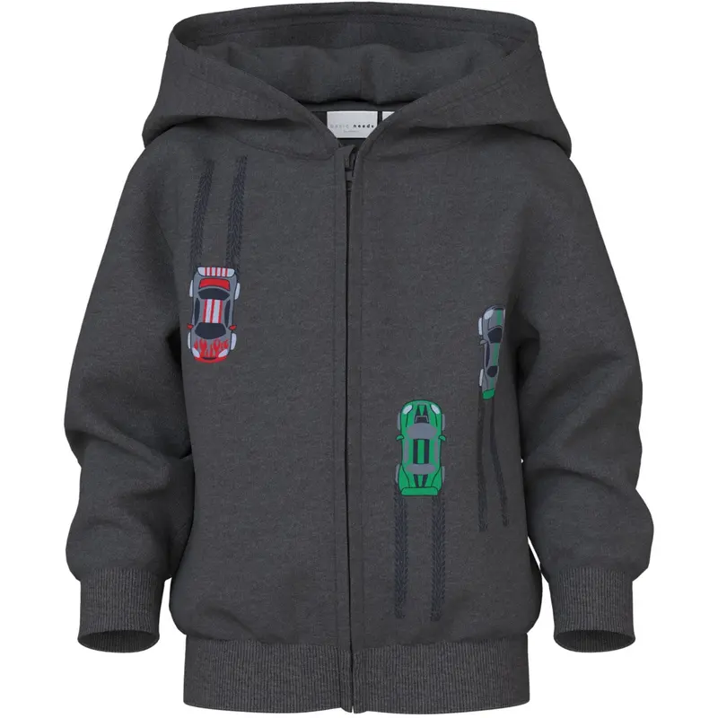 Name It Dark Grey Melange Cars Nmmvoltinus Nreg Sweat Card Wh Bru 1