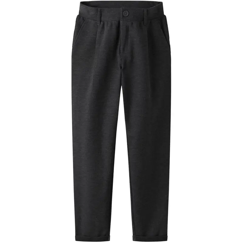 Name It Dark Grey Melange Nkmrobino Sweat Chino Pants Unb 1