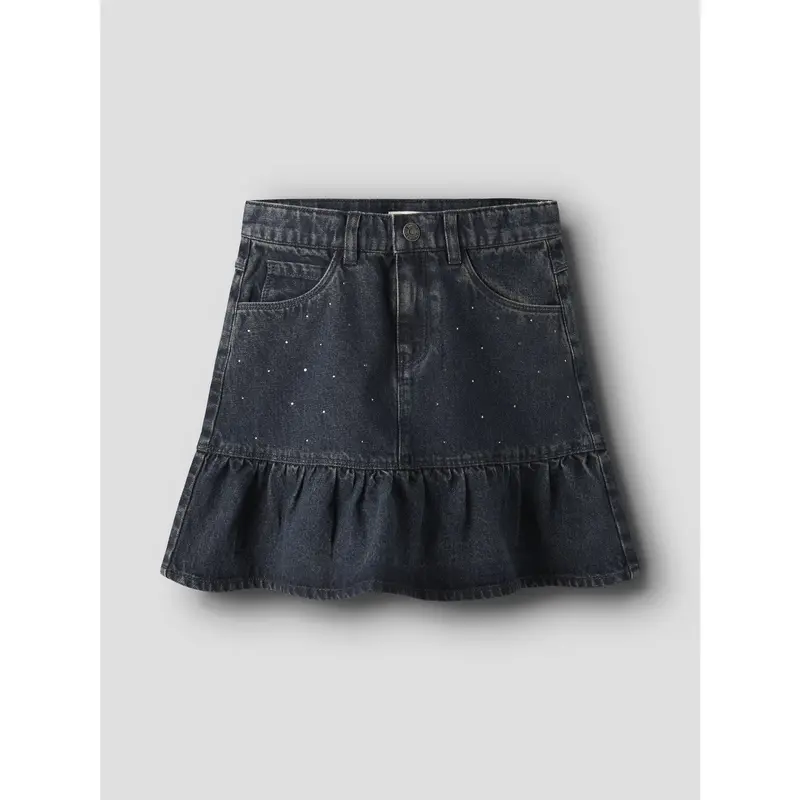 Name It Dark Midnight Denim Nkfthea Rhine Dnm Skirt 2424-Im S 5