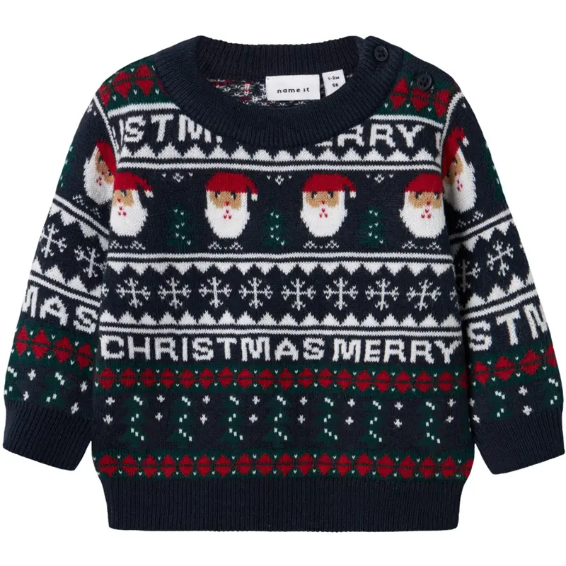 Name It Dark Sapphire Nbnrastokka Ls Knit 1