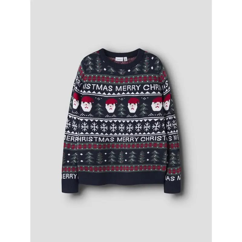 Name It Dark Sapphire Nknrastokka Ls Knit 2