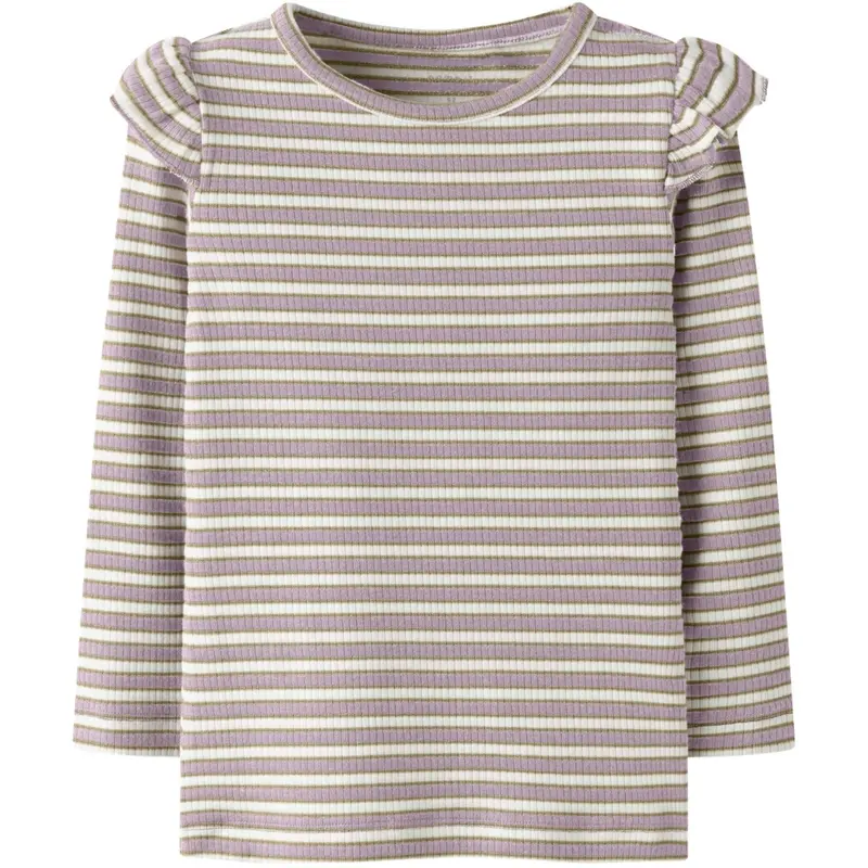 Name It Dawn Pink Cloud Dancer Nmftaias Ls Slim Top 1