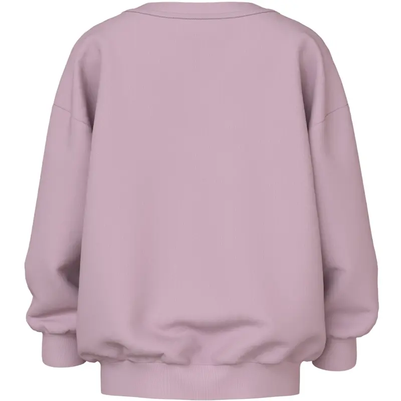 Name It Dawn Pink Dog Heart Stripe Nmfvalona Ls Long Rlx Sweat Bru 3