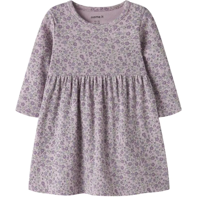 Name It Dawn Pink Nbftuline Ls Dress 1