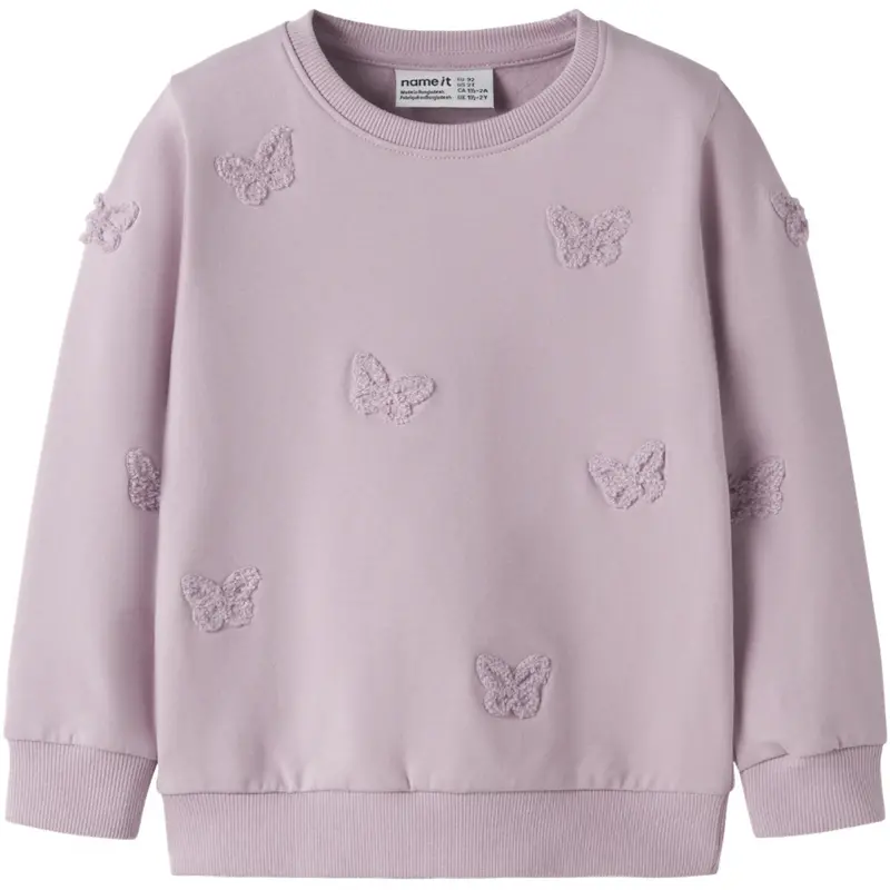 Name It Dawn Pink Nmfbetina Ls Sweat Bru 1