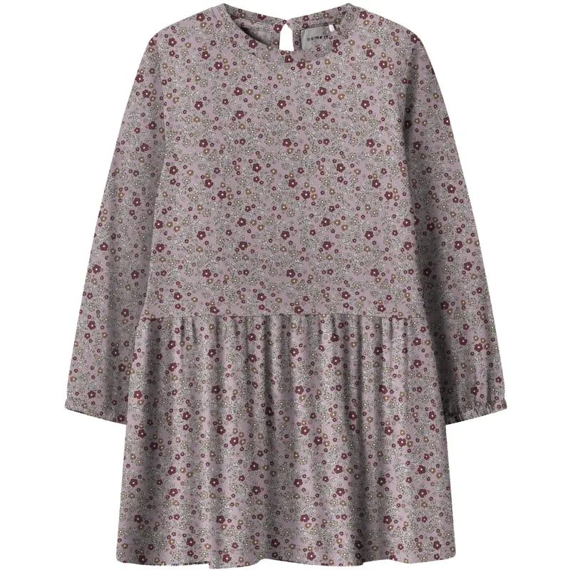 Name It Dawn Pink Nmftuline Ls Dress 1
