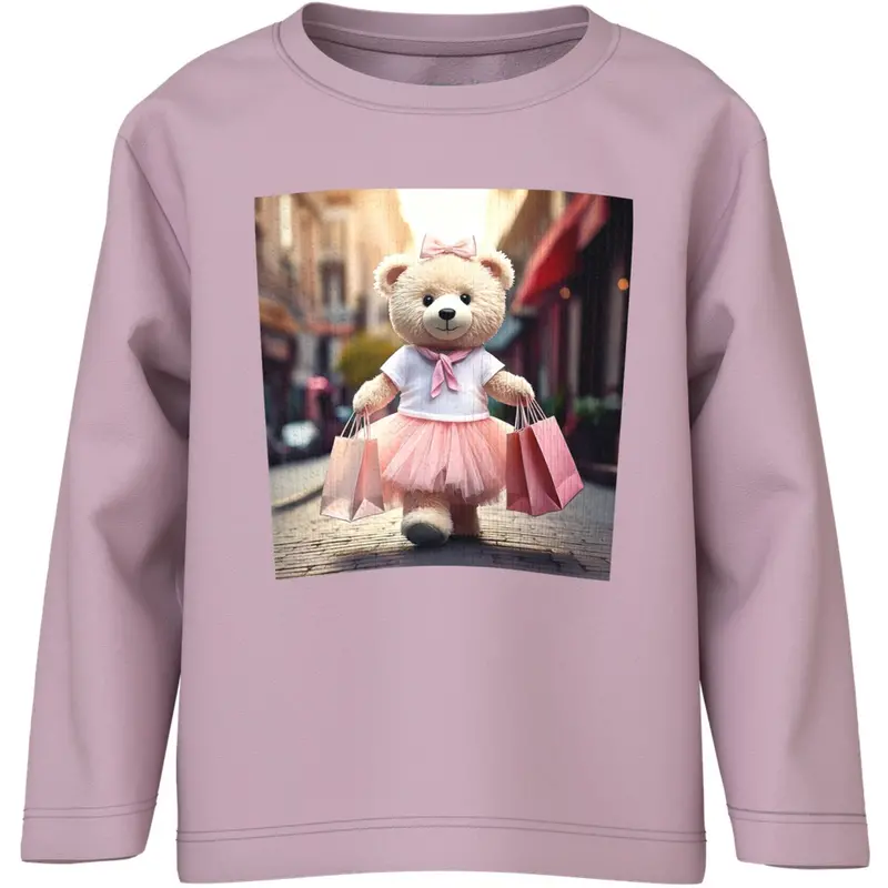 Name It Dawn Pink Shopping Bear Nmfvotea Ls Nreg Top 1