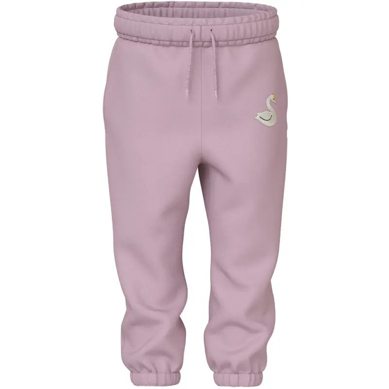 Name It Dawn Pink Swan Nmfvallene Nreg Swe Pants Bru 1