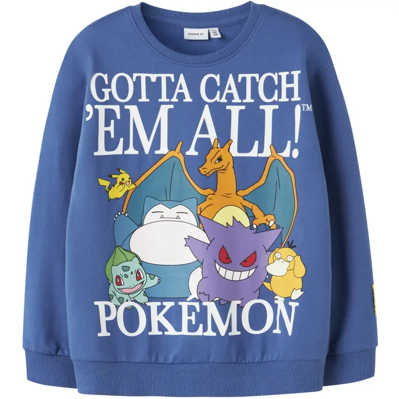 Name It Delft Nkmjobi Pokemon Nreg Sweat Bru Box Sky 1