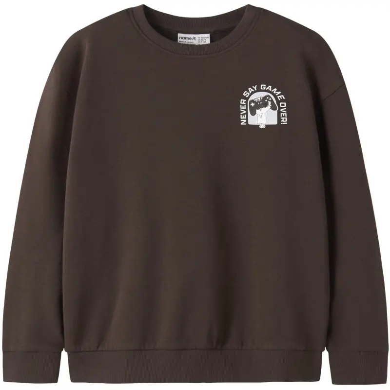Name It Delicioso Gamer Nkmvildar Ls Nreg Sweat Bru 1