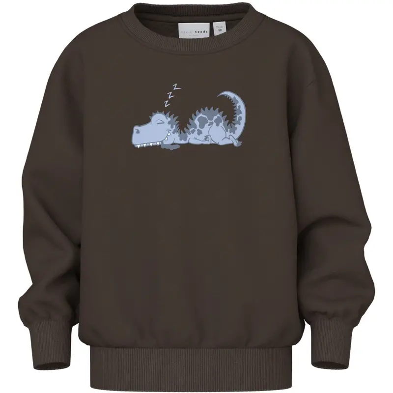 Name It Delicioso Sleeping Nmmvildar Ls Nreg Sweat Bru 1