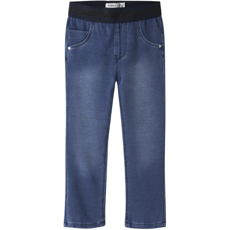 Name It Denim Blue Dark Sapphire Lurex Nmfsalli Slim Swe Jeans 1190-Bo Noos 1