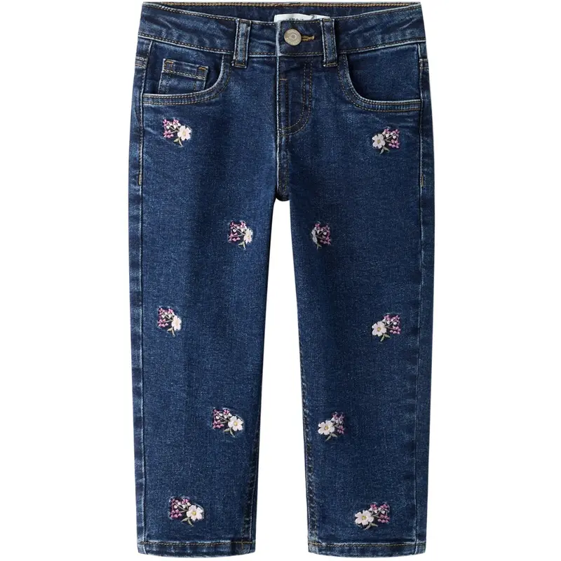 Name It Denim Blue Emb Nmfbella Mom Emb Jeans 1224-Fr Noos 1