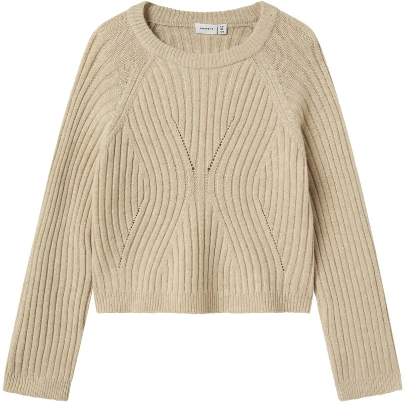 Name It Doeskin Nkfrikine Ls Short Knit Pullover P 1