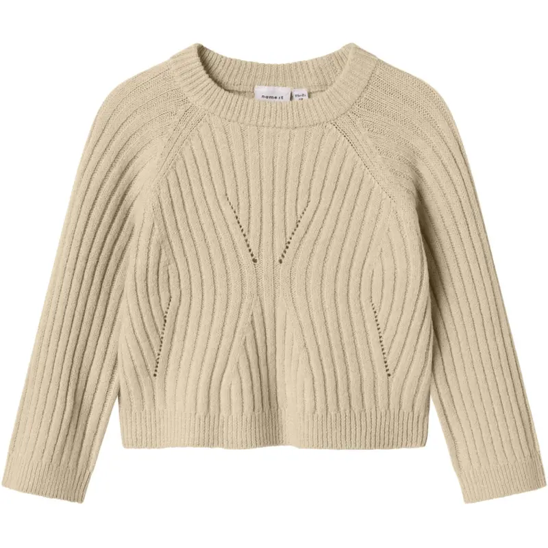 Name It Doeskin Nmfrikine Ls Short Knit Pullover Pb 1