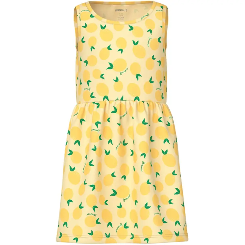 Name It Double Cream Lemons Nmfvineo Tank Dress 1
