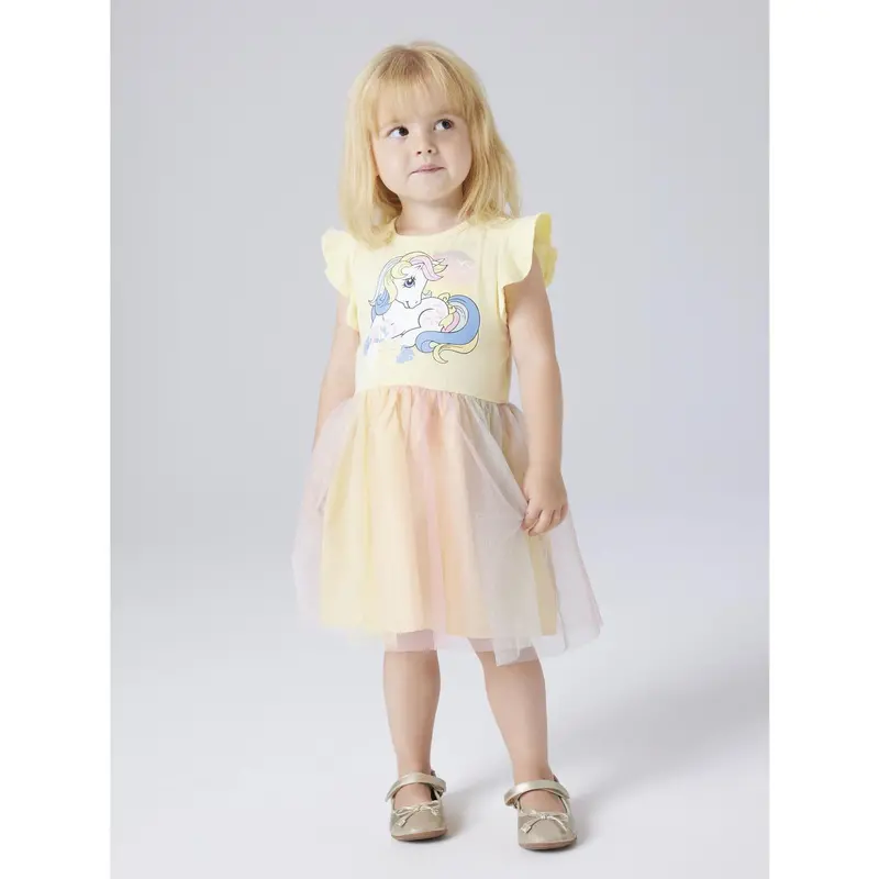 Name It Double Cream Nmfadaja Mlp Ss Tulle Dress Cplg 2