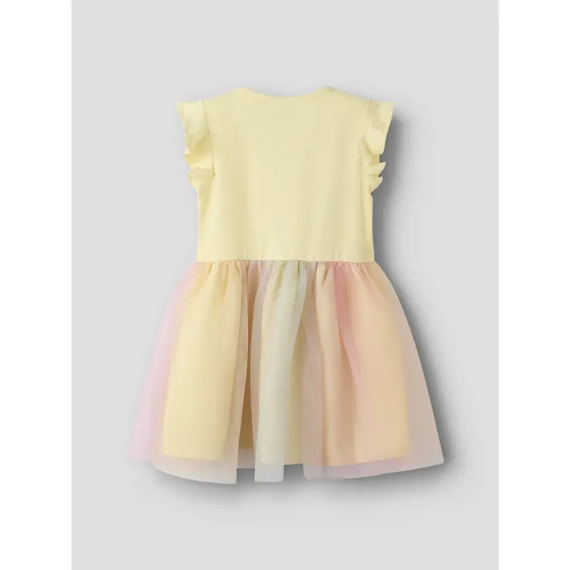 Name It Double Cream Nmfadaja Mlp Ss Tulle Dress Cplg 4