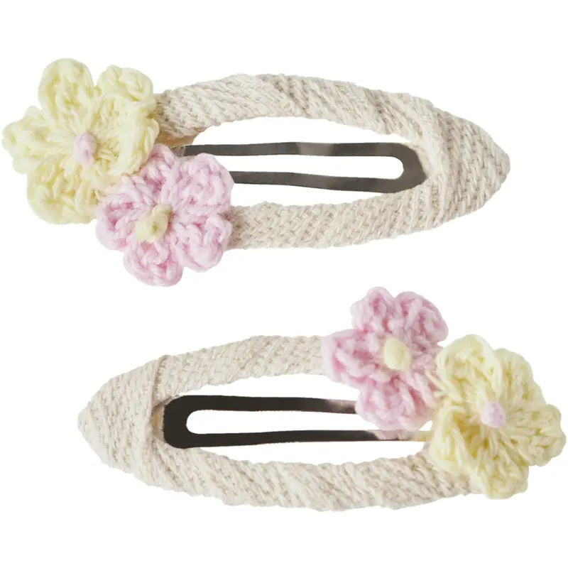 Name It Double Cream Nmfjoflower 2P Hairclip 1