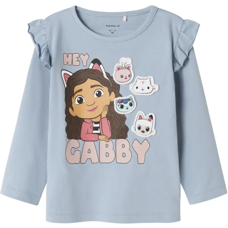 Name It Dusty Blue Nmfjutte Gabby Ls Top Box Sky 1