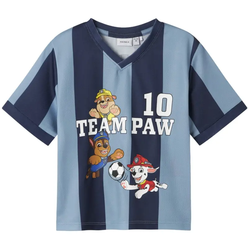 Name It Dusty Blue Nmmjakari Paw Nreg Poly Top Cplg 1