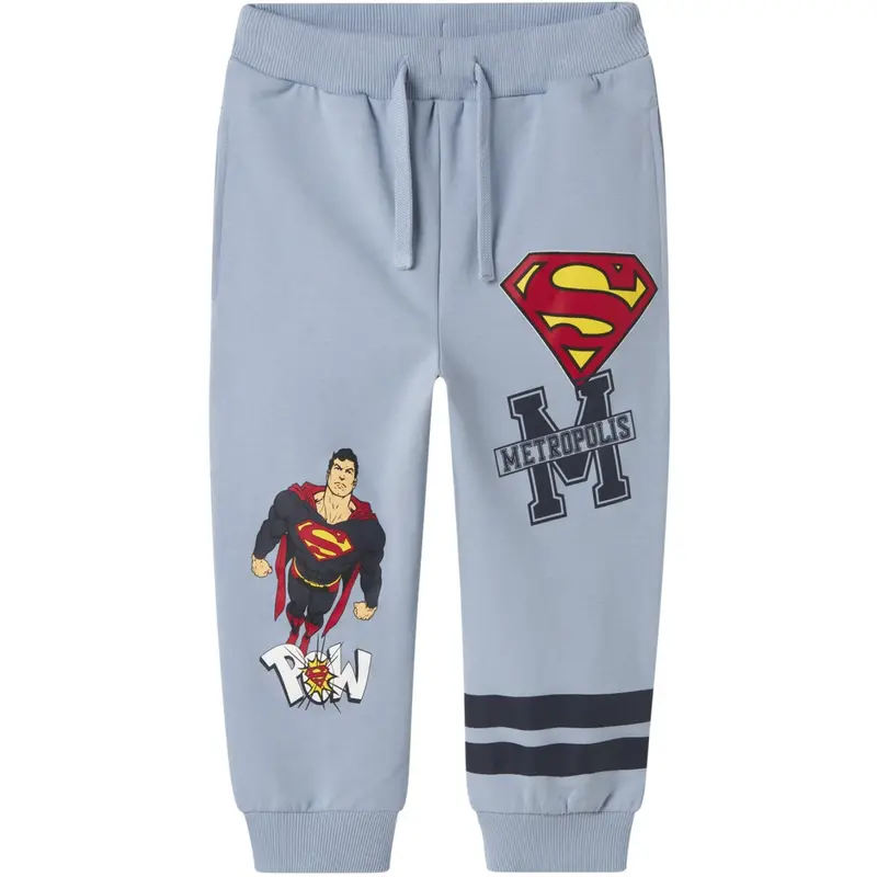 Name It Dusty Blue Nmmjasp Superman Nreg Swe Pants Unb Wab 1