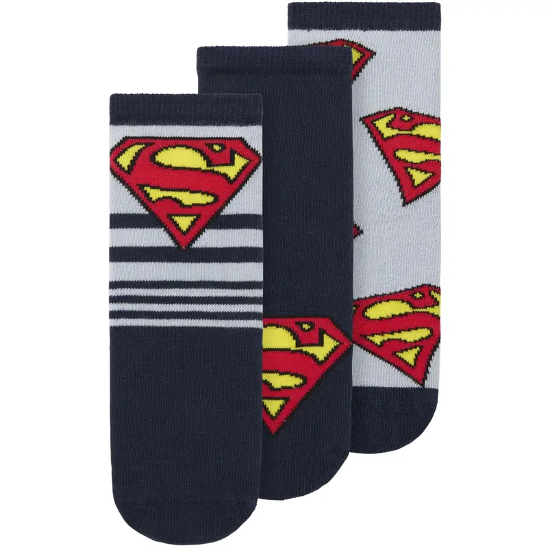Name It Dusty Blue Nmmjasper Superman 3P Socks Wab 1
