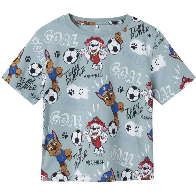 Name It Dusty Blue Nmmjubi Paw Nreg Ss Top Cplg 1