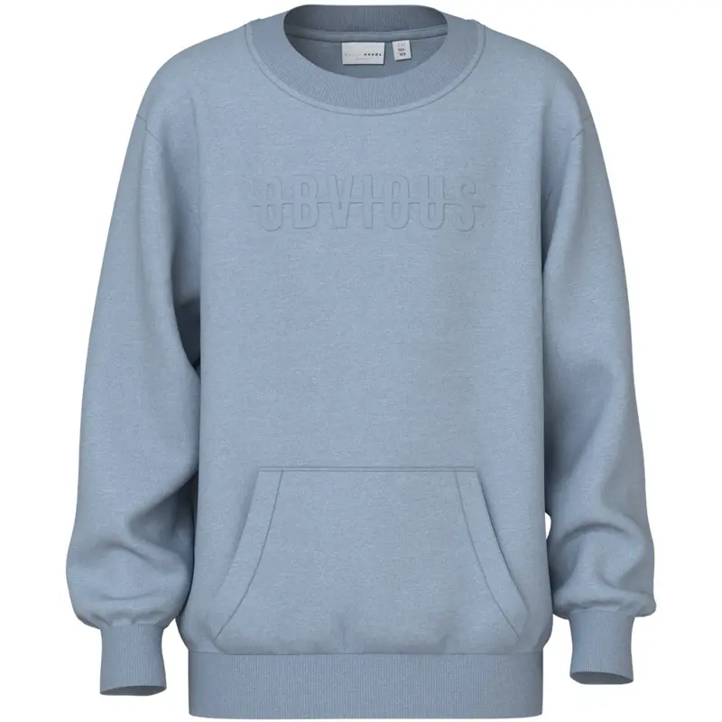 Name It Dusty Blue Obivous Nkmvanoa Ls Nreg Sweat Unb 1