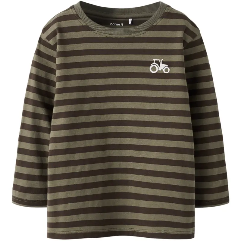 Name It Dusty Olive Delicioso Nmmnelson Ls Nreg Top 1