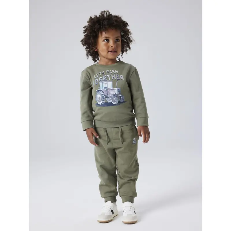 Name It Dusty Olive Nmmnash Ls Nreg Swe Bru 2