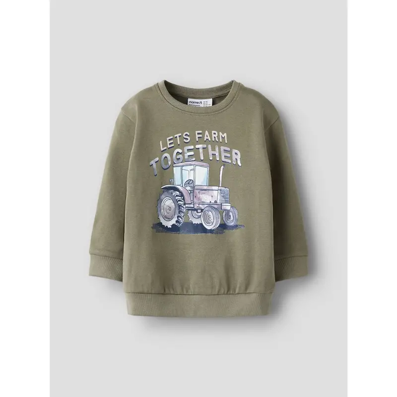 Name It Dusty Olive Nmmnash Ls Nreg Swe Bru 5