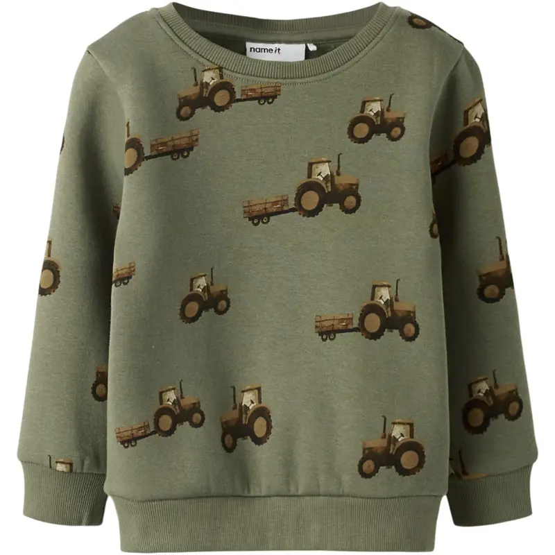 Name It Dusty Olive Nmmopa Ls Swe Bru 1
