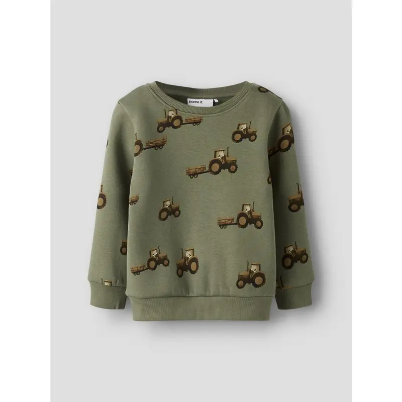 Name It Dusty Olive Nmmopa Ls Swe Bru 3