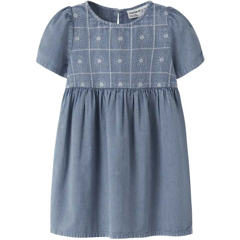 Name It Faded Denim Nmfherta Ss Dress 1
