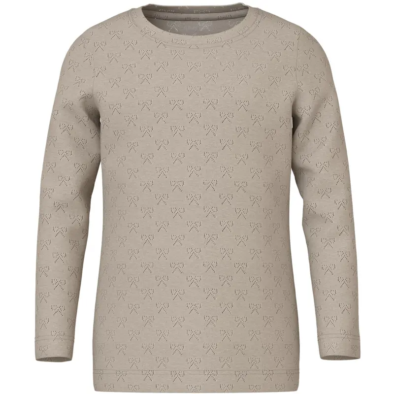 Name It Feather Gray Nmfsif Ls Slim Top 1
